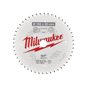 Milwaukee 4932471295 Circular Saw Blade 165x20mm 48t | Buy Online at Munsterauto.ie Milwaukee 4932471295 Circular Saw Blade 165x20mm 48t | Buy Online at Munsterauto.ie