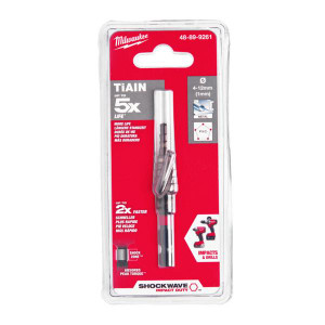 Milwaukee Shockwave Impact Duty Step Drill 4-12mm | Buy Online at Munsterauto.ie Milwaukee Shockwave Impact Duty Step Drill 4-12mm | Buy Online at Munsterauto.ie