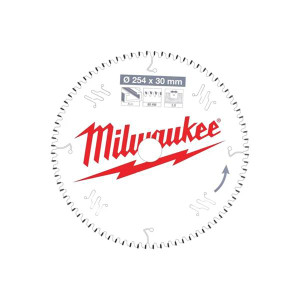 MILWAUKEE 254mm x 30mm 80T Aluminium Mitre Saw Blade | Buy Online at Munsterauto.ie MILWAUKEE 254mm x 30mm 80T Aluminium Mitre Saw Blade | Buy Online at Munsterauto.ie