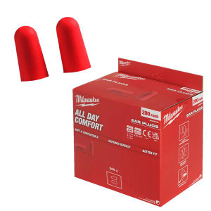 Milwaukee Foam Ear Plugs 200 Pack SNR 38 dB | Buy Online at Munsterauto.ie Milwaukee Foam Ear Plugs 200 Pack SNR 38 dB | Buy Online at Munsterauto.ie