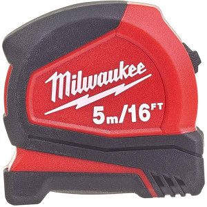 MILWAUKEE 4932459595 Pro Compact Tape Measure 5m/16ft - Width 25mm | Buy Online at Munsterauto.ie MILWAUKEE 4932459595 Pro Compact Tape Measure 5m/16ft - Width 25mm | Buy Online at Munsterauto.ie