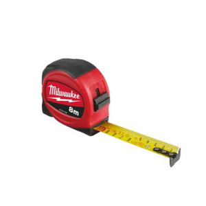 MILWAUKEE 48227708 8m Slimline Tape Measure | Buy Online at Munsterauto.ie MILWAUKEE 48227708 8m Slimline Tape Measure | Buy Online at Munsterauto.ie