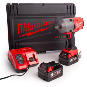 Milwaukee M18 FUEL 1/2" Dr Impact Wrench 2x5Ah | Buy Online at Munsterauto.ie Milwaukee M18 FUEL 1/2" Dr Impact Wrench 2x5Ah | Buy Online at Munsterauto.ie