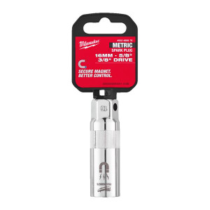 Milwaukee 4932480676 3/8'' Drive 16mm Spark Plug Socket | Buy Online at Munsterauto.ie Milwaukee 4932480676 3/8'' Drive 16mm Spark Plug Socket | Buy Online at Munsterauto.ie
