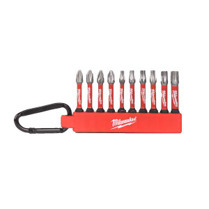 MILWAUKEE SHOCKWAVE Impact Rated 10 Piece Carabiner Bit Set | Buy Online at Munsterauto.ie MILWAUKEE SHOCKWAVE Impact Rated 10 Piece Carabiner Bit Set | Buy Online at Munsterauto.ie