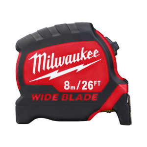 Milwaukee 4932471818 Wide Blade 8m/26ft Tape Measure | Buy Online at Munsterauto.ie Milwaukee 4932471818 Wide Blade 8m/26ft Tape Measure | Buy Online at Munsterauto.ie