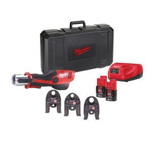 Milwaukee M12HPT-202C TH-SET Hydraulic Press Tool 2x2.0Ah 2pc | Buy Online at Munsterauto.ie Milwaukee M12HPT-202C TH-SET Hydraulic Press Tool 2x2.0Ah 2pc | Buy Online at Munsterauto.ie
