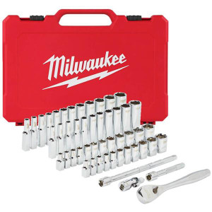 MILWAUKEE 1/4'' 50pc Drive Ratchet & Socket Set | Buy Online at Munsterauto.ie
