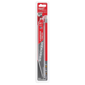 Milwaukee WRECKER Carbide Demolition Sawzall Blade 230mm x 6tpi 1pc | Buy Online at Munsterauto.ie Milwaukee WRECKER Carbide Demolition Sawzall Blade 230mm x 6tpi 1pc | Buy Online at Munsterauto.ie