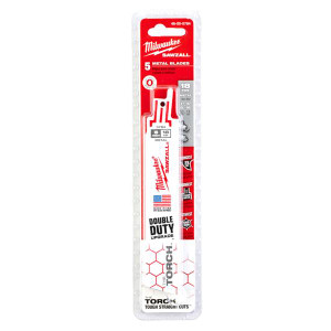 Milwaukee 48005784 150mm x 18tpi Metal Sawzall Blades 5pc | Buy Online at Munsterauto.ie Milwaukee 48005784 150mm x 18tpi Metal Sawzall Blades 5pc | Buy Online at Munsterauto.ie
