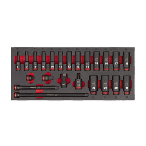 3/8 Skts. deep foam set 1-23pc 3/8 Skts. deep foam set 1-23pc