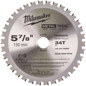 Milwaukee 48404080 150mm 34T Circular Saw Blade | Buy Online at Munsterauto.ie Milwaukee 48404080 150mm 34T Circular Saw Blade | Buy Online at Munsterauto.ie