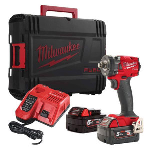 MILWAUKEE M18FIW2F38-502X 3/8" Impact Wrench 2x5Ah | Buy Online at Munsterauto.ie MILWAUKEE M18FIW2F38-502X 3/8" Impact Wrench 2x5Ah | Buy Online at Munsterauto.ie