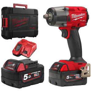 MILWAUKEE M18FMTIW2F12-502X 1/2'' Impact Wrench 2x5Ah | Buy Online at Munsterauto.ie MILWAUKEE M18FMTIW2F12-502X 1/2'' Impact Wrench 2x5Ah | Buy Online at Munsterauto.ie