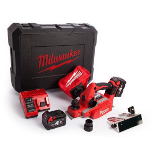 MILWAUKEE M18BP-402C 82mm Planer 2x4Ah | Buy Online at Munsterauto.ie MILWAUKEE M18BP-402C 82mm Planer 2x4Ah | Buy Online at Munsterauto.ie