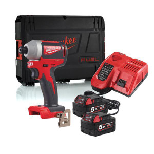 Milwaukee M18 Brushless 1/4in Hex Impact Driver 2x5Ah | Buy Online at Munsterauto.ie Milwaukee M18 Brushless 1/4in Hex Impact Driver 2x5Ah | Buy Online at Munsterauto.ie