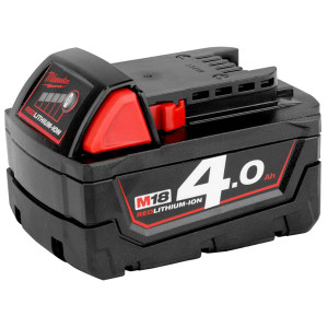 MILWAUKEE M18 B4 4.0Ah Li Ion Battery | Buy Online at Munsterauto.ie MILWAUKEE M18 B4 4.0Ah Li Ion Battery | Buy Online at Munsterauto.ie