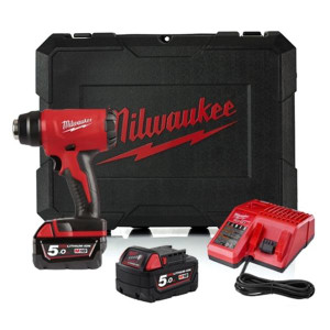 MILWAUKEE M18BHG-502C Heat Gun 18V 2x5Ah | Buy Online at Munsterauto.ie MILWAUKEE M18BHG-502C Heat Gun 18V 2x5Ah | Buy Online at Munsterauto.ie