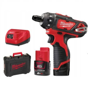 MILWAUKEE M12BD-202C 12V Compact Screwdriver 2x2Ah | Buy Online at Munsterauto.ie MILWAUKEE M12BD-202C 12V Compact Screwdriver 2x2Ah | Buy Online at Munsterauto.ie