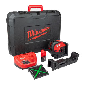 MILWAUKEE M12CLLP-301C 12V Green Cross Line Laser 1x3.0Ah | Buy Online at Munsterauto.ie MILWAUKEE M12CLLP-301C 12V Green Cross Line Laser 1x3.0Ah | Buy Online at Munsterauto.ie