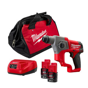 Milwaukee M12CH-202B 12V FUEL SDS Hammer Drill 2x2Ah | Buy Online at Munsterauto.ie Milwaukee M12CH-202B 12V FUEL SDS Hammer Drill 2x2Ah | Buy Online at Munsterauto.ie