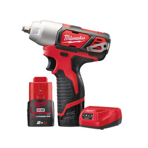 Milwaukee M12BIW38-202C 12V 3/8"Dr Impact Wrench 2x2Ah | Buy Online at Munsterauto.ie Milwaukee M12BIW38-202C 12V 3/8"Dr Impact Wrench 2x2Ah | Buy Online at Munsterauto.ie