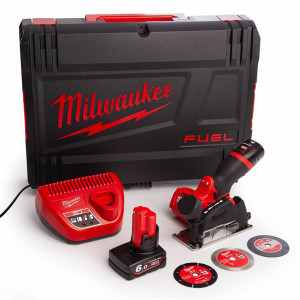 Milwaukee M12FCOT-622X FUEL Cut Off Tool Kit 2.0Ah + 6.0Ah | Buy Online at Munsterauto.ie Milwaukee M12FCOT-622X FUEL Cut Off Tool Kit 2.0Ah + 6.0Ah | Buy Online at Munsterauto.ie