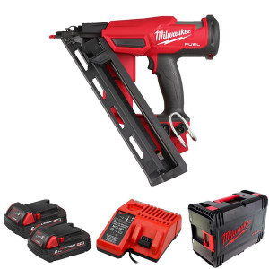 Milwaukee M18 FUEL 15GA Angled Finish Nailer 2x2Ah | Buy Online at Munsterauto.ie Milwaukee M18 FUEL 15GA Angled Finish Nailer 2x2Ah | Buy Online at Munsterauto.ie
