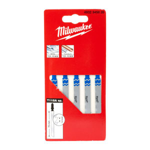 MILWAUKEE Metal Traditional Jigsaw Blade T118A 5 Pack | Buy Online at Munsterauto.ie MILWAUKEE Metal Traditional Jigsaw Blade T118A 5 Pack | Buy Online at Munsterauto.ie