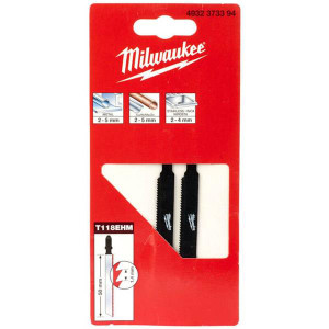 MILWAUKEE Special Jigsaw Blades for Stainless Steel T118EHM 2 Pack | Buy Online at Munsterauto.ie