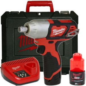 MILWAUKEE M12BIW12-202C 12V 1/2"Dr Impact Wrench 2x2Ah | Buy Online at Munsterauto.ie MILWAUKEE M12BIW12-202C 12V 1/2"Dr Impact Wrench 2x2Ah | Buy Online at Munsterauto.ie