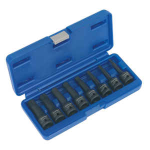 Premier Spline Impact Socket Bit Set 1/2"Sq Drive 8pc Premier Spline Impact Socket Bit Set 1/2"Sq Drive 8pc