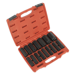 Premier Deep Impact Socket Set 1/2"Sq Drive 16pc Premier Deep Impact Socket Set 1/2"Sq Drive 16pc
