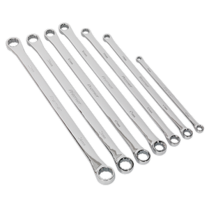 Premier Extra-Long Double End Ring Spanner Set 7pc Premier Extra-Long Double End Ring Spanner Set 7pc