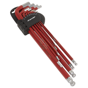 Premier Extra-Long Anti-Slip Ball-End Hex Key Set 11pc Premier Extra-Long Anti-Slip Ball-End Hex Key Set 11pc
