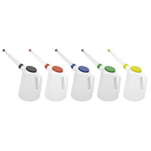 Oil Containers with Lid & Flexible Spout 5L - Set of 5 Oil Containers with Lid & Flexible Spout 5L - Set of 5