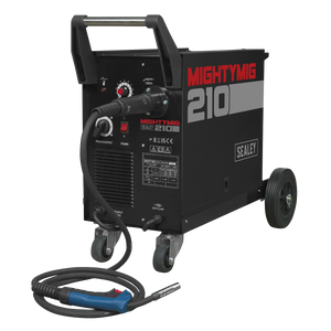 Professional Gas/Gasless MIG Welder with Euro Torch 210A Professional Gas/Gasless MIG Welder with Euro Torch 210A