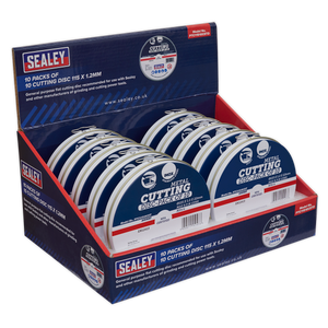 115 x 1.2mm Cutting Discs, Packs of 10 - Display Box 10 115 x 1.2mm Cutting Discs, Packs of 10 - Display Box 10