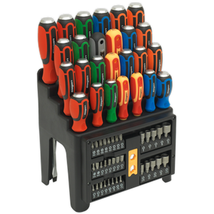 Siegen Hammer-Thru Screwdriver, Bit & Nut Driver Set 61pc Siegen Hammer-Thru Screwdriver, Bit & Nut Driver Set 61pc