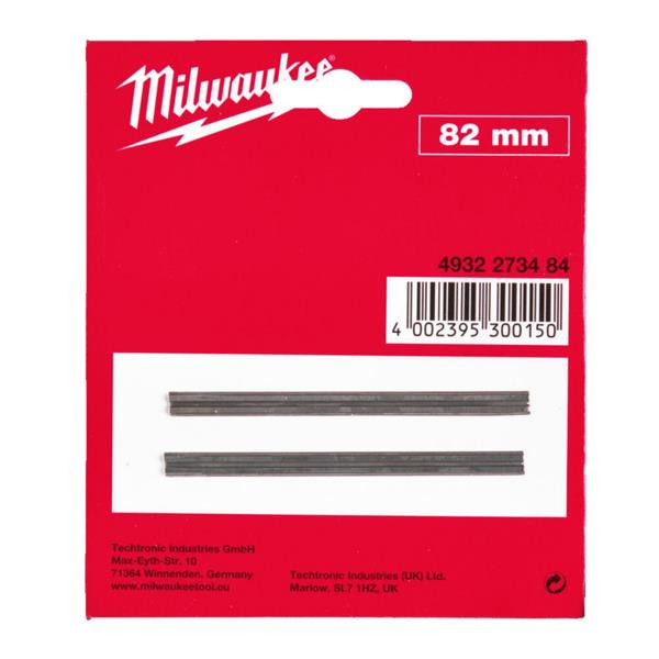 MILWAUKEE 4932273484 82mm Planer Blades 2pc | Buy Online at Munsterauto.ie