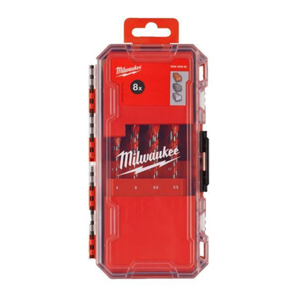 Milwaukee Next Generation Hammer Drill Bits 8pc Set | Buy Online at Munsterauto.ie