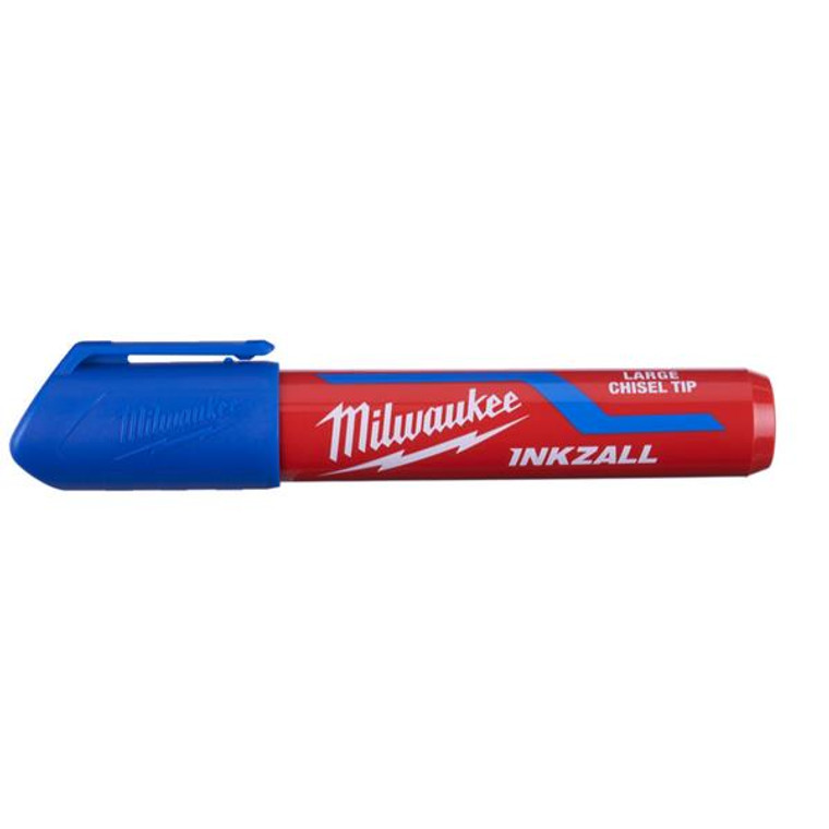 Milwaukee INKZALL Large Chisel Tip Marker Blue 4932471557 | Buy Online at Munsterauto.ie