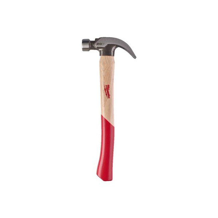 MILWAUKEE Hickory Curved Claw Hammer 20oz / 570g | Buy Online at Munsterauto.ie