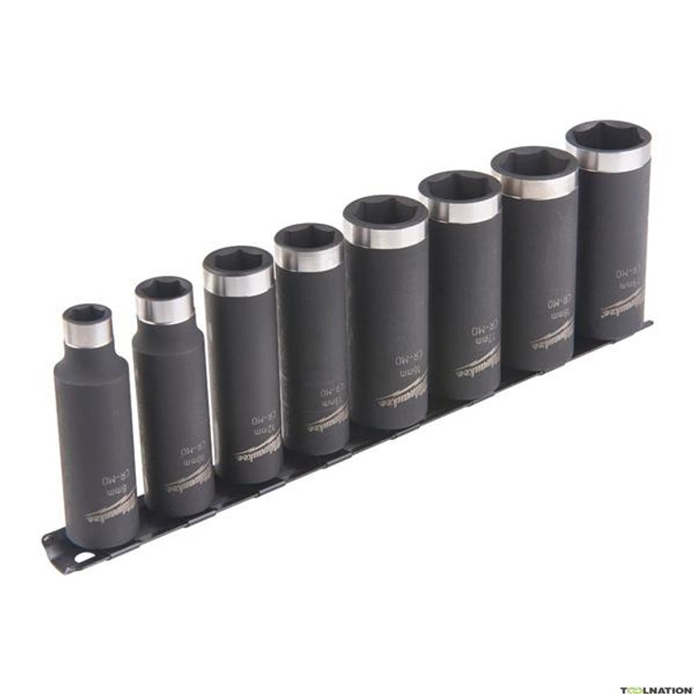 Milwaukee 8 Piece ShockWave Impact Duty 3/8" Drive Deep Impact Socket Set | Buy Online at Munsterauto.ie