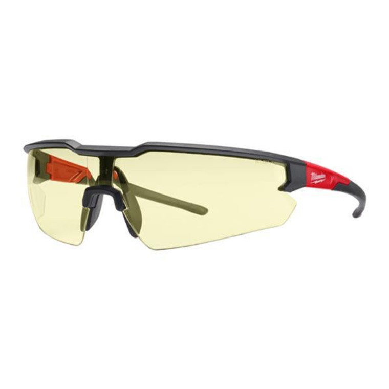 MILWAUKEE Yellow Enhanced Scratch Resistant Safety Glasses | Buy Online at Munsterauto.ie