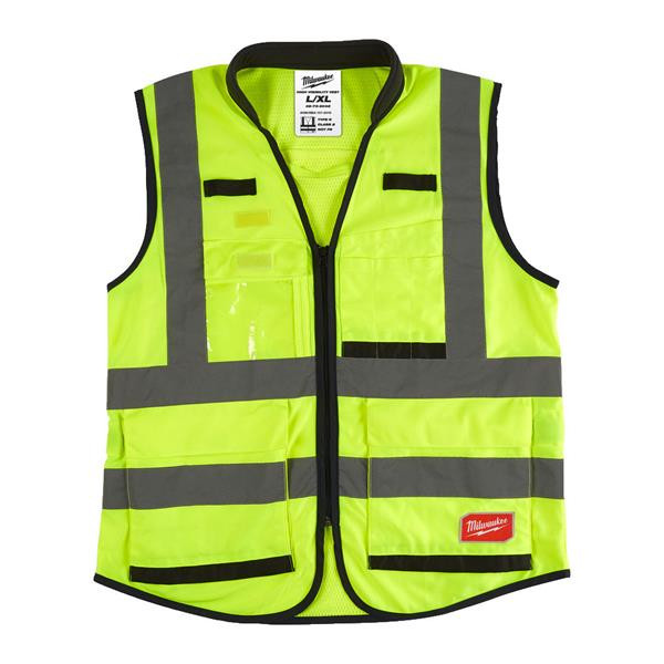 MILWAUKEE Prem. Hi-Visibility Vest Yellow 2XL/3XL | Buy Online at Munsterauto.ie