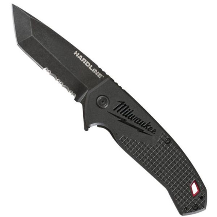 MILWAUKEE 48221998 HardLine Serrated Folding Knife | Buy Online at Munsterauto.ie
