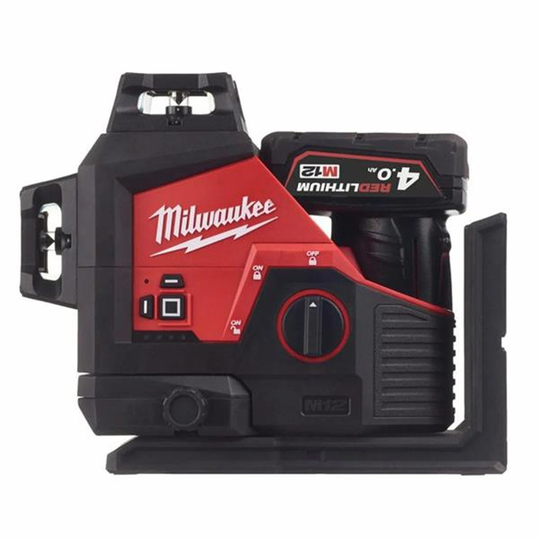 MILWAUKEE M123PL-401C 12V Green Laser 1x4Ah | Buy Online at Munsterauto.ie
