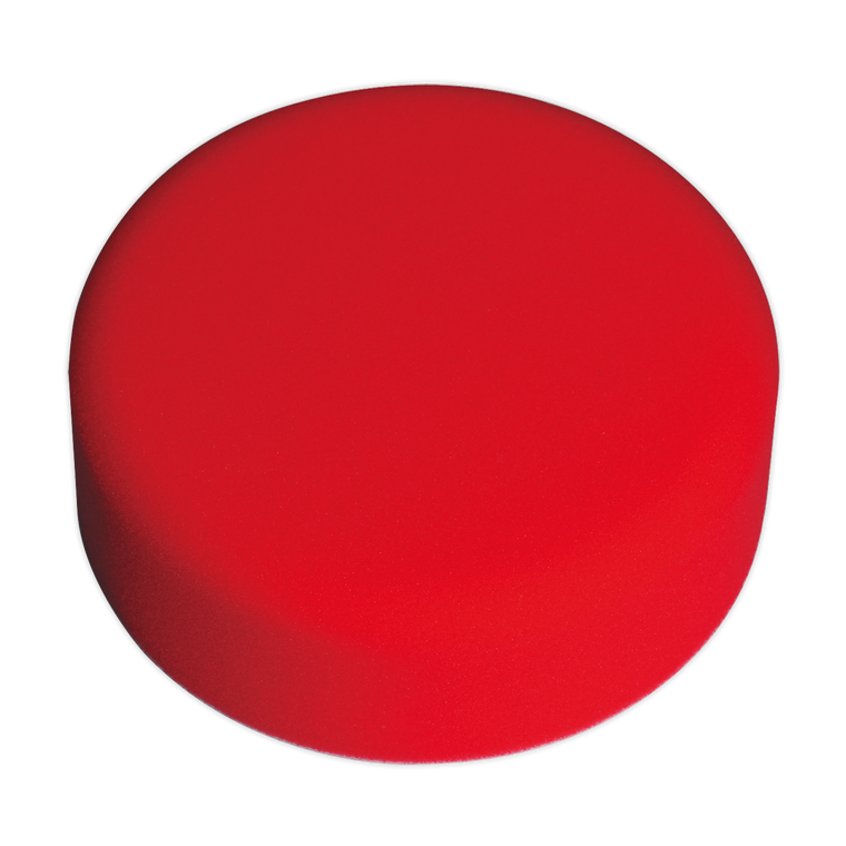 Hook-and-Loop Buffing & Polishing Foam Head 150 x 50mm - Red/Ultra-Soft