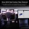HANSSHOW Model 3/Y Alcantara Black Yoke Steering Wheel Ellipse Style with Heating Function Image 7